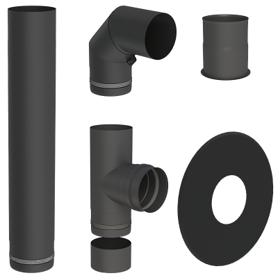 Paket - Abgasrohr Ø80mm für Mauerwerk|Ulma AB