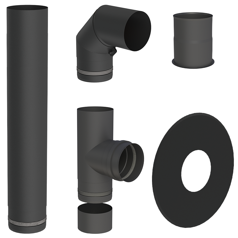 Paket - Abgasrohr Ø80mm für Mauerwerk|Ulma AB
