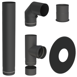 Paket - Abgasrohr Ø80mm für Mauerwerk|Ulma AB