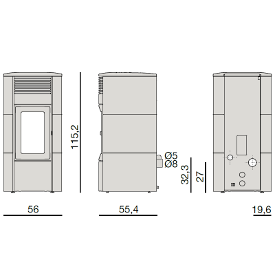 Pelletheizung MCZ Club CORE 10kW|Ulma AB