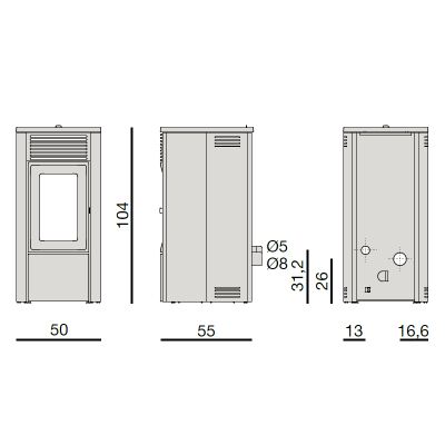 Pelletskamin MCZ Ego CORE 8|Ulma AB