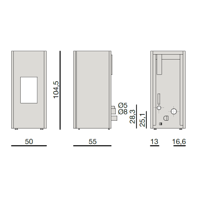 Pelletskamin MCZ Mako CORE 8|Ulma AB