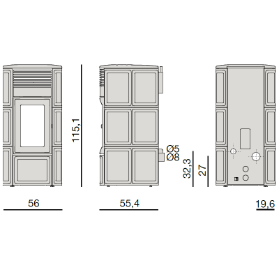 Pelletskamin MCZ Suite CORE 10|Ulma AB