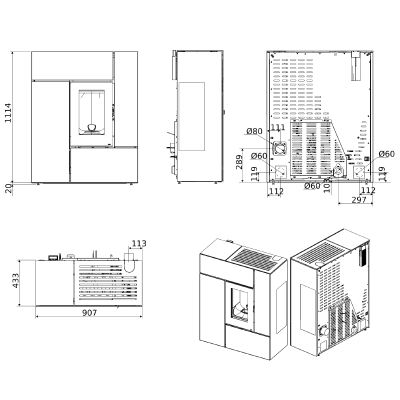 Pelletskamin MCZ Feel CORE 12|Ulma AB