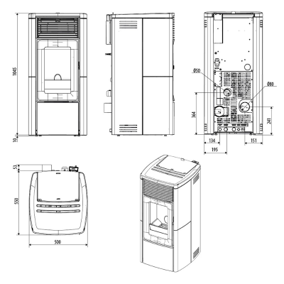 Wasserummantelter Pelletofen MCZ Star Hydromatic|Ulma AB