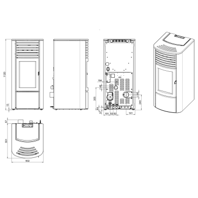 copy of Water-jacketed pellet stove MCZ Star Hydromatic|Ulma AB