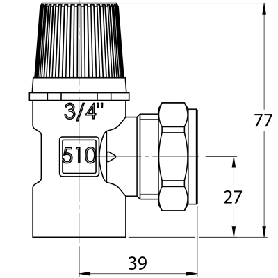 copy of Shunt valve 3-way TV 3S Cu22 Kvs 6,0|Ulma AB