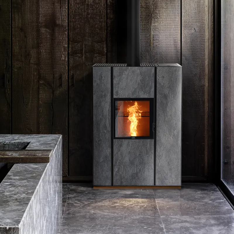 Nobis Unica 10 Hybrid Ofen - Brennholz und Pellets|Ulma AB