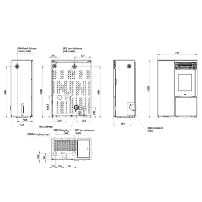 Pelletskamin Nobis A10 Light|Ulma AB