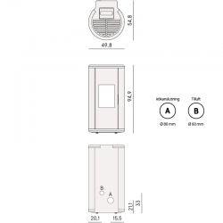 Pelletskamin CADEL Sound PS 7|Ulma AB
