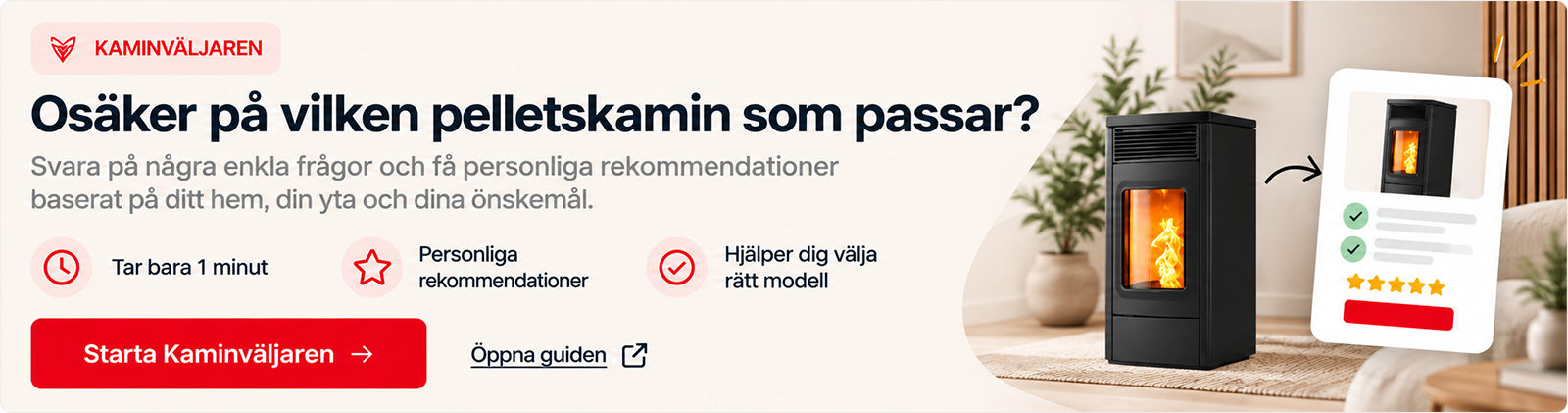 Kaminväljaren – hitta rätt pelletskamin